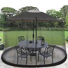 7844 Garden Solutions 9 Foot Outdoor Patio Umbrella Screen Mosquito Barrier 763164517844