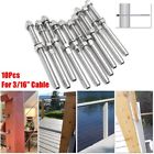 840637108911 Unbranded Stainless Steel End Fitting For Cable Railing