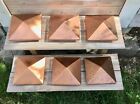 870.3345 Unbranded Copper Topped Post Caps Used