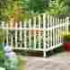 875879 Wsales No Dig Vinyl 2 Piece Corner Picket Fence 749363875879