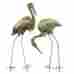 93151 Collections Etc Metal Garden Crane Silhouette Stakes By