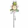 97998 Collections Etc Frog Temp And Rain Gauge Garden Stake