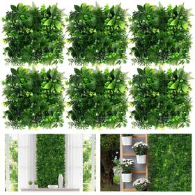 Aboofx A-069a Dense Grass Wall Panels 6 Packs 10 X Inch Artificial Greennery Panel
