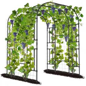 Aboron 313036989974 Large Tall 87 Inch Garden Metal Arch Trellis For Climbing Plant Outdoor Gar