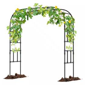 Aboron 711181317848 Garden Arch Trellis 87 Inch X 79 16 Metal Core For Party Outdoo