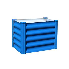 Absco 711181888379 Hakea 1.8 Ft. W X 1 D 1.3 H Blue Galvanized Steel Rectangular Outdoor