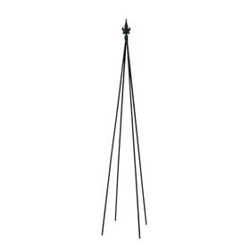 Achla Designs 313105426485 58 Inch Tall Black Powder Coat Finish Fleur-de-lis Garden Trellis Tool
