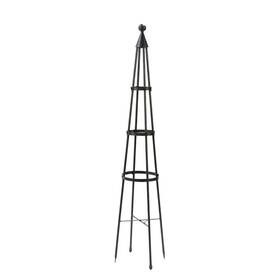 Achla Designs 726084170537 Obelisk Garden Trellis 84 Inch Tall Graphite Powder Coat Finish