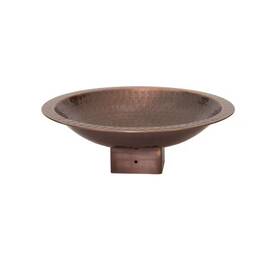 Achla Designs 726084467224 14 Inch Hammered Copper Birdbath Garden Accent For 4 X Wooden Post Solid Bras