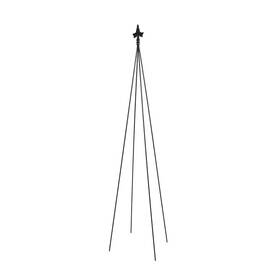 Achla Designs 726084744615 84 Inch Tall Black Powder Coat Finish Fleur-de-lis Garden Trellis Tool