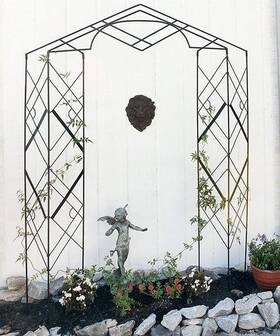 Acd-ft-46 Achla Designs Arbor Athena Layered Trellis Black 77 H