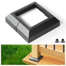 Apc-3.5b Aecxm 4pack-post/3.5 Inch Aluminum Deck Post Base Cover For Railings Stairs Por Apc-3.5b Aecxm 4pack-post/3.5 Inch Aluminum Deck Post Base Cover For Railings Stairs Por