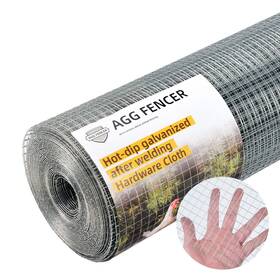 Aggfencer U01us481na01usz 48in X 100ft Hardware Cloth 1/2 Inch Chicken Wire Fencing Hot-dipped Galvani
