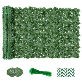 Agjidso 717234555373 Artificial Ivy Privacy Fence Screen No Assembly Required 120 Inch X40 Artificia