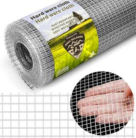 Anhuawosas00 Ahuawalsong Hardware Cloth 1/4 Galvanized Wire Mesh Roll 4 Inch X 20ft 23 Ga - Chicken