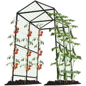 Aimuct 717504932224 Metal Garden Arch Trellis For Climbing Plants Outdoor 7.1ft Extra Tall Cucum