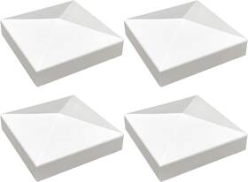 Aiwaiufu 445047064050 4 Packs 3.5inch Vinyl Pyramid Style Fence Post Cap/vinyl Caps For 3.5 Inch X 3