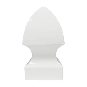 Aiwaiufu 610452192330 Gothic Fence Post Cap - 4 Inch X Vinyl White