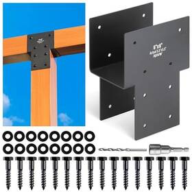 Ajovw Aj001-6b-4 4 Pack 6ftftx6ftft Actual Size 5.5ftftx5.5ftft Thickened Stainless Steel Post Cap