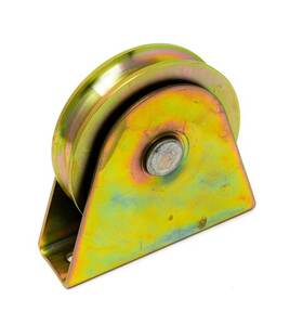 Aleko 655222807397 Wheel4inchvg-unb 4 Inch V-groove Wheel For Sliding Gates V-profile Tracks