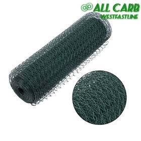 All-carb Wsl1356704 Heavy Duty Hexagonal Iron Wire Fence Net 24in 100ft Edges 0.6inch And 0.63inch