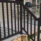 Aluminum Deck Railing Stair Post 2 In X 42 Heavy-duty Base Powder Coat Finish