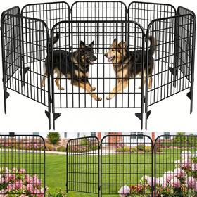 Amagabeli Garden & Home 741311005536 6 Panels 32 In H X15 Ft L Decorative Fence Gate No Dig Dog