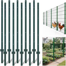 Amagabeli Garden & Home 895242605269 Fence Posts 3feet 10pack Sturdy Heavy Duty Metal Post With U-channel St