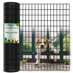 Amagabeli Garden & Home 895242605382 And Black Pvc Coated Welded Wire Fence 2inchx3inch 48inchx50