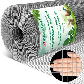Amagabeli Garden & Home 897105981817 Hardware Cloth 1/2 Inch 36inx100ft 19 Gauge Galvanized Welded Wire Metal Mesh