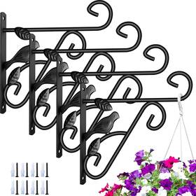 D0008 Amagabeli Garden & Home And 4 Pack Hanging Plant Brackets Outdoor 10 Inch Metal F