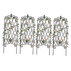 Plants7 Amagabeli Garden Home Hp031 Pack Trellis For Climbing Inch X 16 Rustproof 4 Black