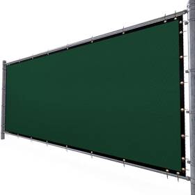 Amgo 705353765629 5 Ft. H X 50 W Green Fence Outdoor Privacy Screen With Black Edge Bindings A