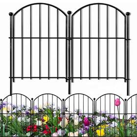 Anampion 765521765219 Decorative Garden Fence 21in X10.8ft 10 Pack Rustproof Metal No Dig An