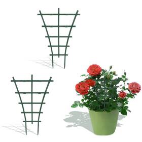 Pct-001 Andiker Plant Climbing Trellis 2pc Plastic Garden Support For Potted Plants Superimp