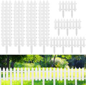 Anglechic 313051474493 48 Pack White Classic Garden Fence Panels With Inserts 6.69ftft L X 7.87