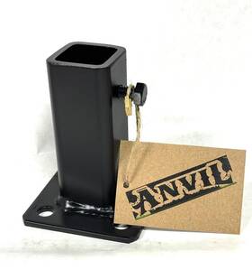 An-vil-41sspb Anvil Rusty Iron Stair Posts Railing Base 4 Inch Rail Post Repair Mount No Weld