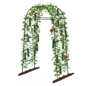 Llgm20 Aohanoi Garden Arch Trellis For Climbing Plants 82 Inch Tall Grape Trellies Outd
