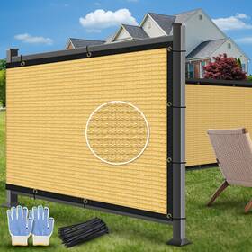 Aosion 679833313832 6ftx50ft Privacy Screen Fence Heavy Duty 180 Gsm Fencing Mesh Net Cover