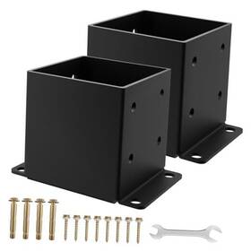 Aostd Yy-pb-6-2p 6x6 Post Base 2pcs Inner Size 5.6x5.6 Inch Fence Anchor Rust-proof 2