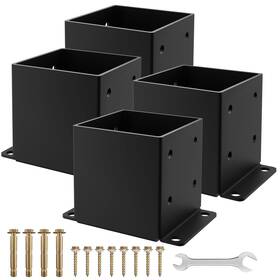 Aostd Yy-pb-6-4p 6x6 Post Base 4pcs Inner Size 5.6x5.6 Inch Fence Anchor Rust-proof 13