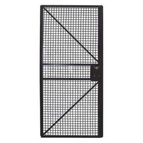 19n878 Approved Wire Mchn Grd Door 84 Inx48 In Blk