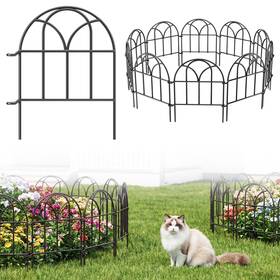 Ardefentium 977390391855 Garden Fence Panels - 9.75ft X 17in H Animal Barrier Metal Fen
