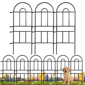 Ardefentium 977390391947 Garden Fence 32in H X8.25ft L 9 Pack Rustproof Metal Border No Dig Animal