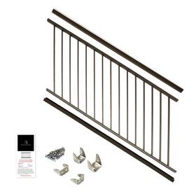 As152306z Aria Railing 36 Inch X 69.43 Bronze Powder Coated Aluminum Preassembled Deck Stair