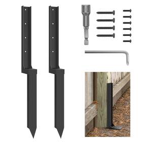 Srm30 Arlinal Thickened Fence Post Repair Kit Anchor Ground Spike 2 Pack Heavy