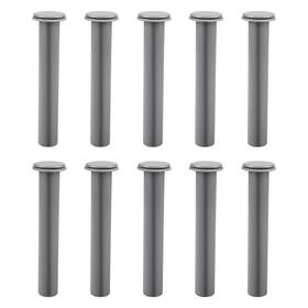 Arrogantf 178-g5 10 Pack Gray Sleeve And Cap Set For Pool Fence Diy Safety Poles
