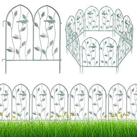 Atengnes 726084040502 23 Inch X 20 Vintage Metal Arched Decorative Garden Fence Panels Patio Landsc