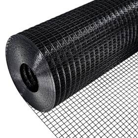 Yd240217 Atengnes 48 Inch X 50 Ft. 19-gauge 1/2 Black Vinyl Coated Hardware Cloth Welded Wire