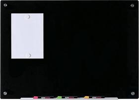 Audio-visual Direct Gb6090-mbat-v2 Audio-visual Magnetic Black Glass Dry-erase Board Set - 3ft X 2ft Incl